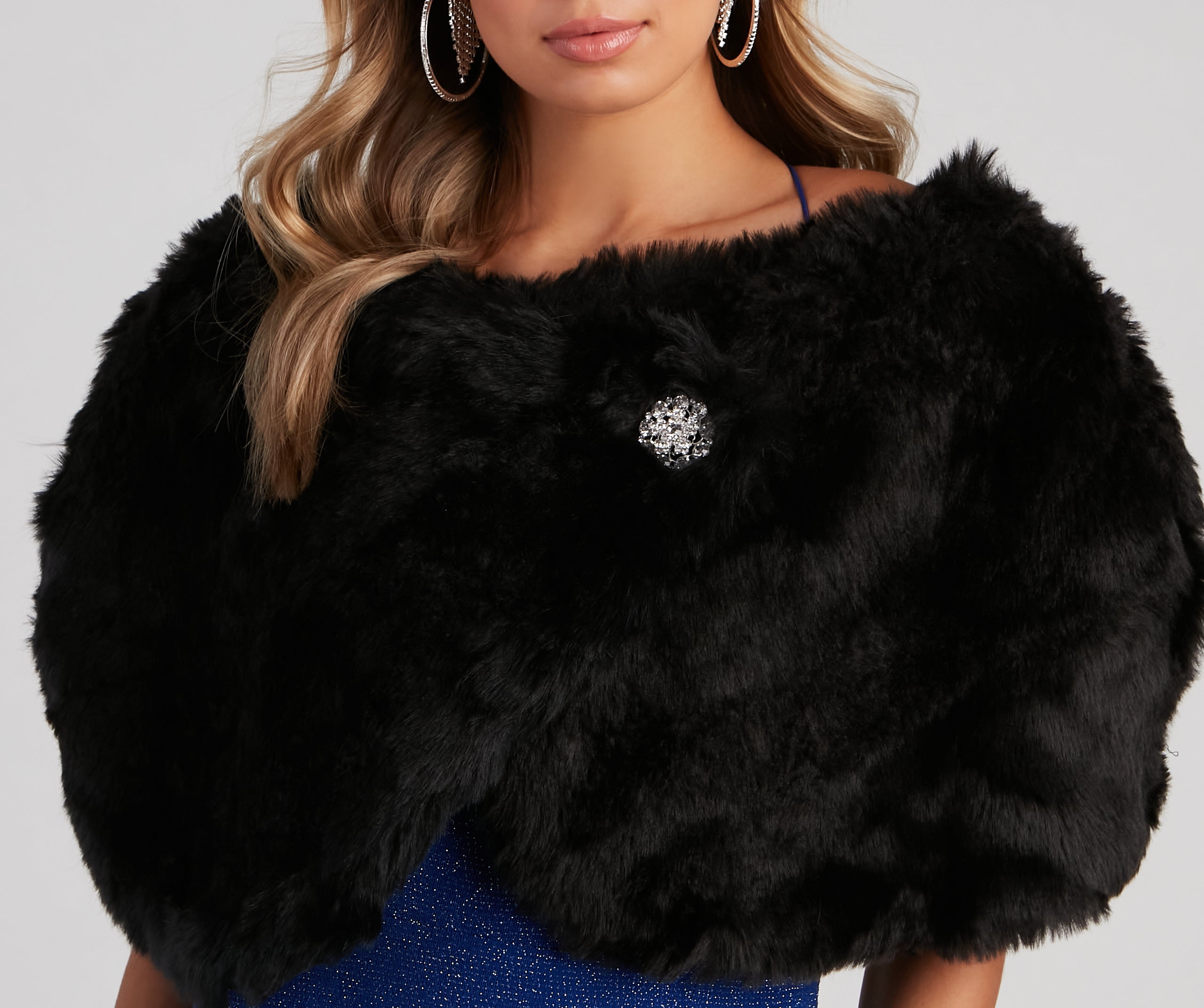 Luxe Life Faux Fur Shawl