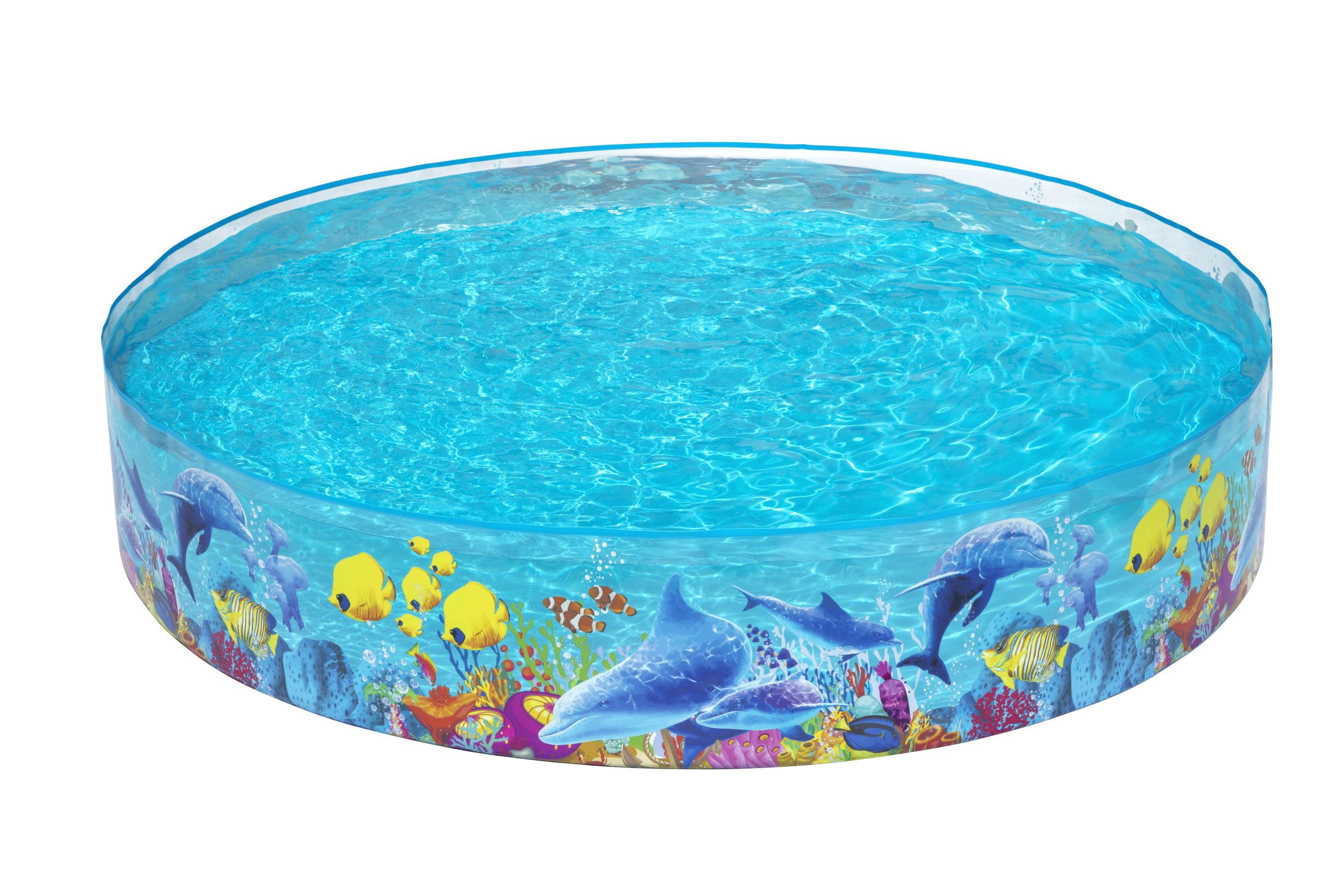 Play Day 8' x 8' Multicolor Round Kiddie Pool