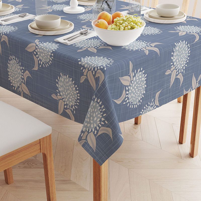 Square Tablecloth， 100% Polyester， 70x70， Country Floral Design