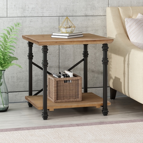 Morell Modern Industrial End Table by Christopher Knight Home - 23.60