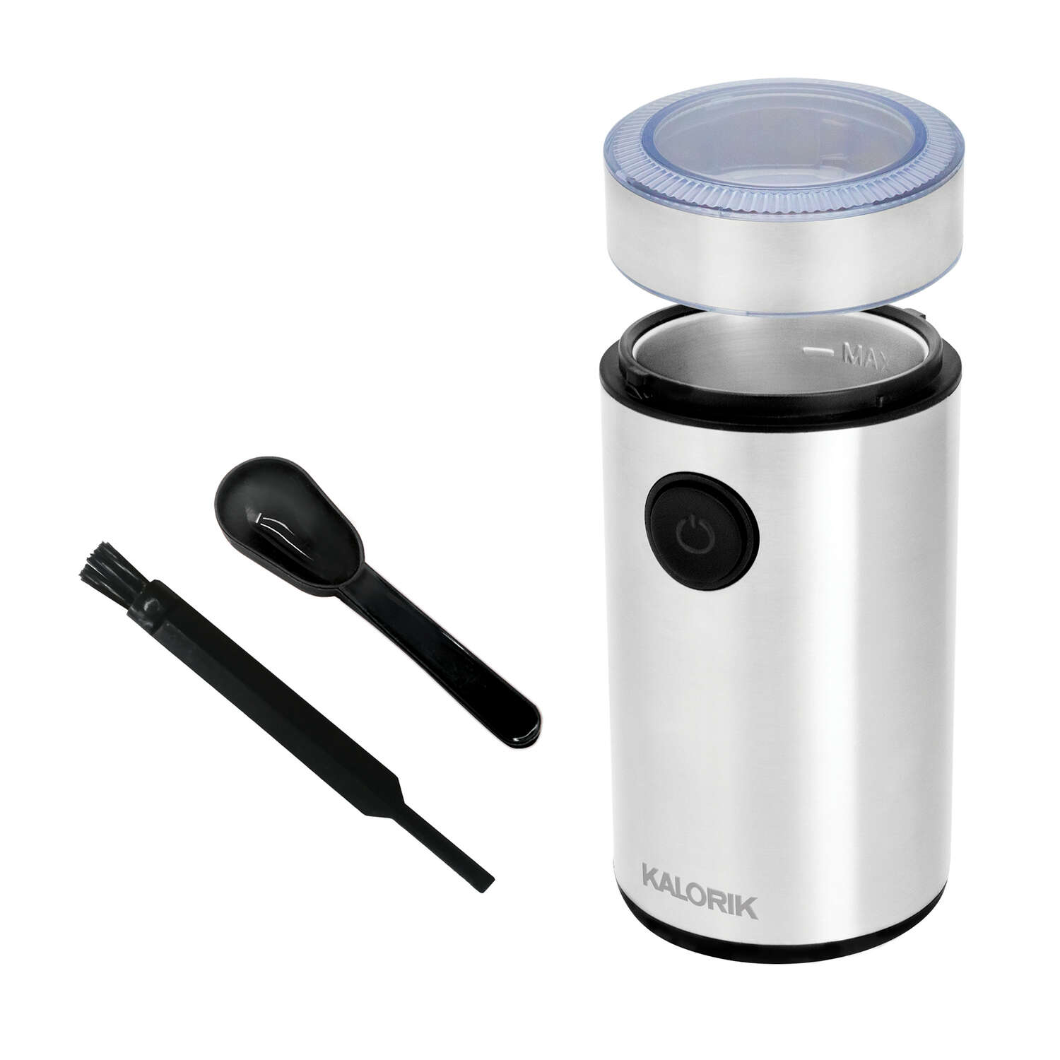 Kalorik Black/Silver Stainless Steel 6 cups Coffee Grinder