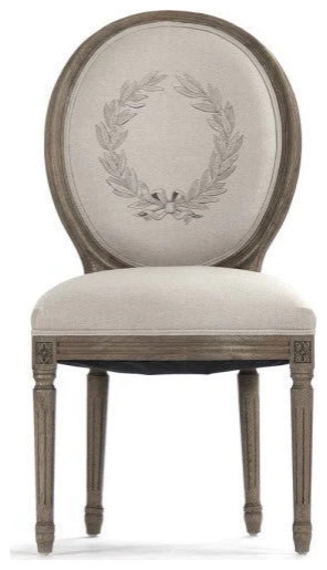 Chezare Medallion Side Chair Recycled Oak   French Country   Dining Chairs   by Rustic Home Furniture Deco  Houzz