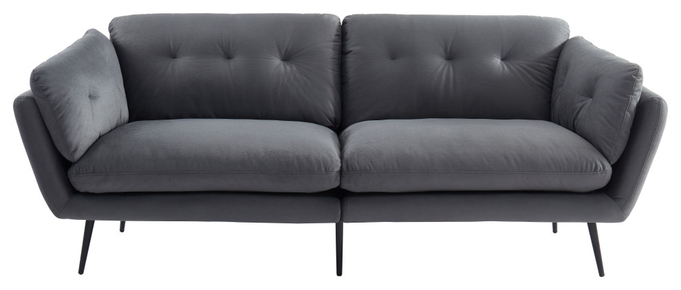 Divani Casa Cody Modern Gray Fabric Sofa   Midcentury   Sofas   by Vig Furniture Inc.  Houzz