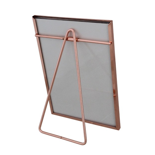 Classical Rectangular 5 quot X 7 quot Photo Picture Frame With Easel Back Rose Gold