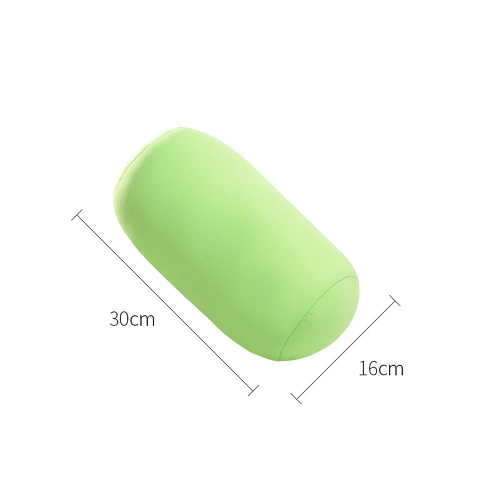 SQUARE CARMEN Cylinder Memory Foam Pillow Roll Cervical Bolster Round Nap Neck Pillow Cushion, Green