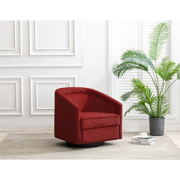 WOVENBYRD Classic Barrel Swivel Chair