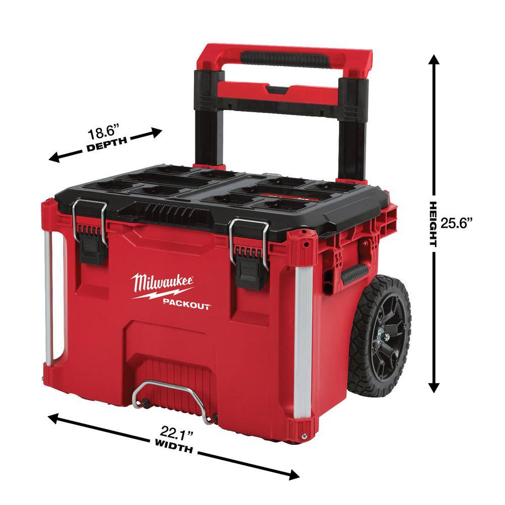 MW Packout Rolling Box and XL Tool Box 48-22-8426-48-22-8429