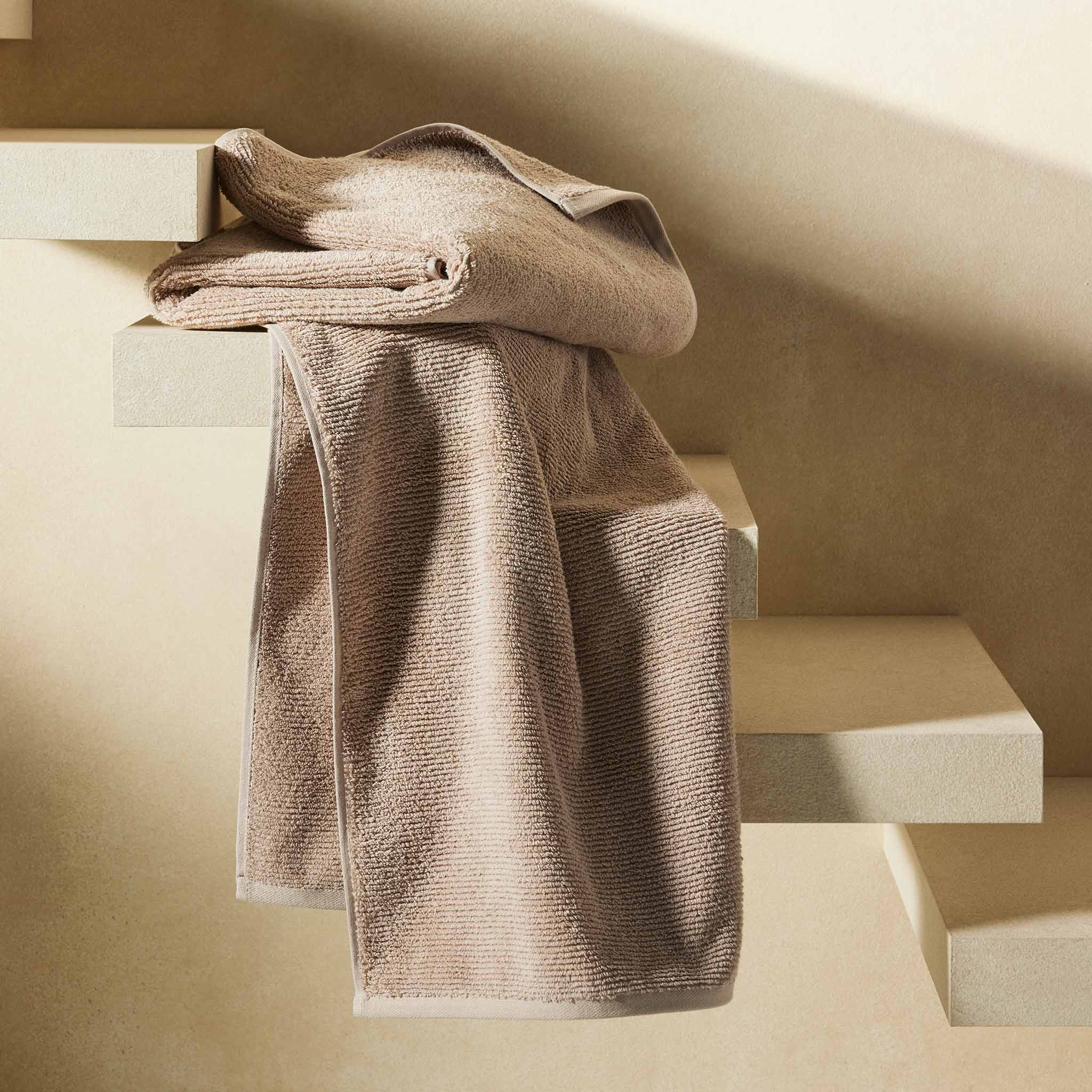 Organic Ribbed Hand Towels