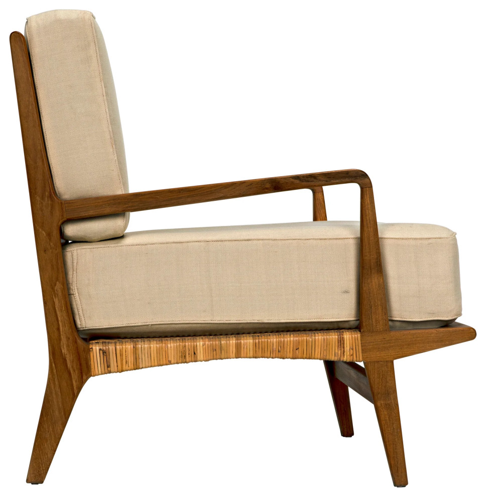 ister Chair  Teak and Rattan   Modern   Armchairs And Accent Chairs   by Sideboards and Things  Houzz