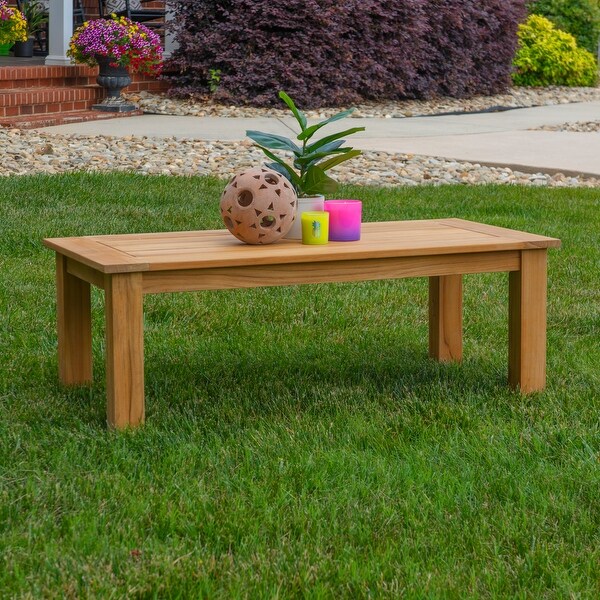 Clermont Outdoor Natural Teak Coffee Table