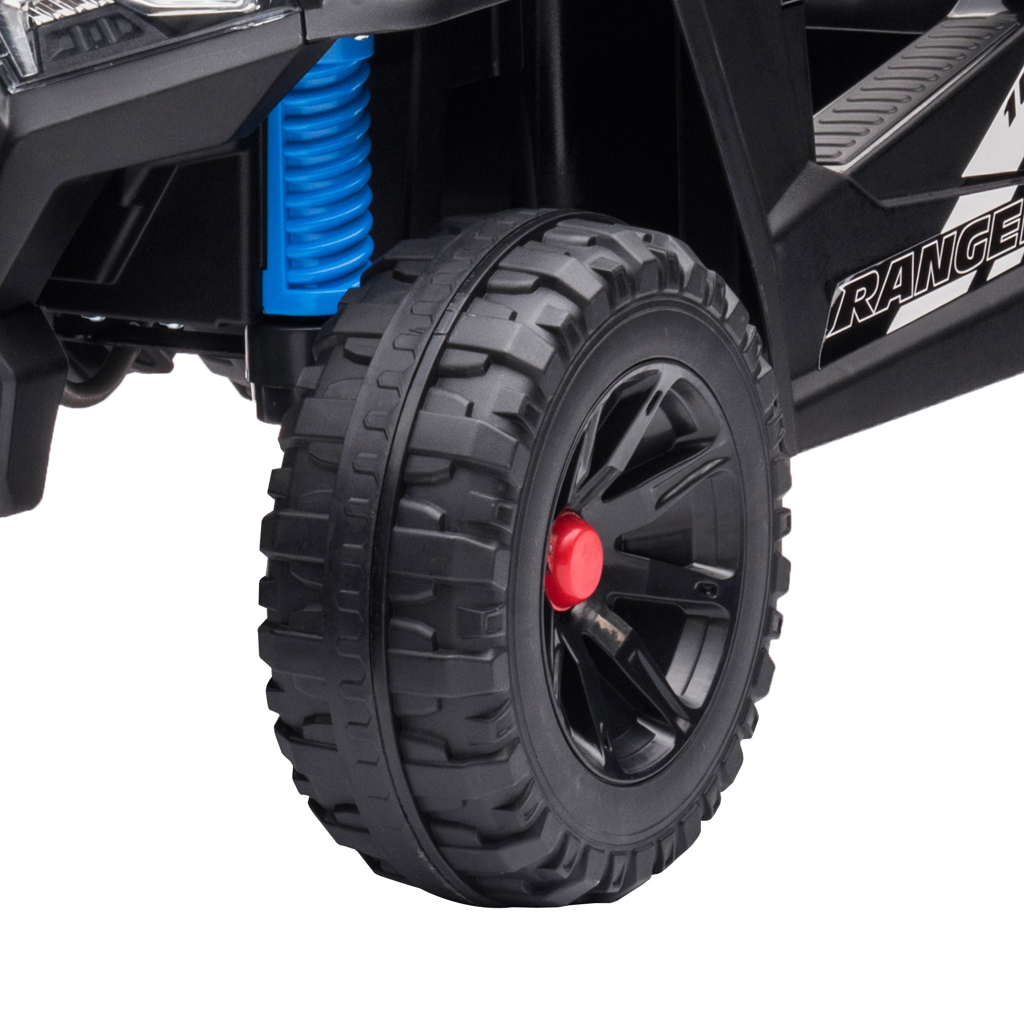 YOMYM Atv Ride Ons for Boys, Kids Powered Ride On Car for Ages 3 to 6 Years Old,  Kids Ride On UTV with Front LED Lights-Blue