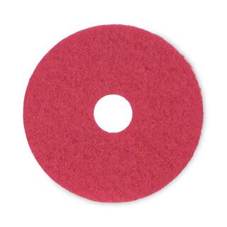 Boardwalk 15in. Diameter Red Buffing Floor Pads (5-Pack) BWK4015RED