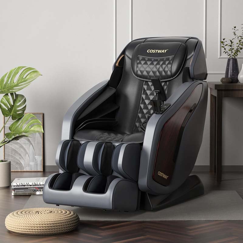 Thai Stretch 3D Zero Gravity Massage Chair Full Body SL Track Massage Recliner with Phone Holder