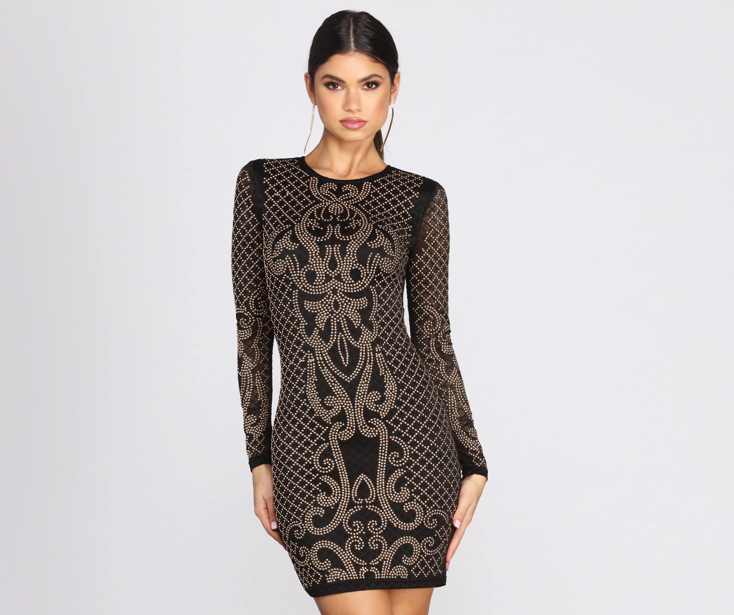 Moment Like This Heat Stone Mini Dress