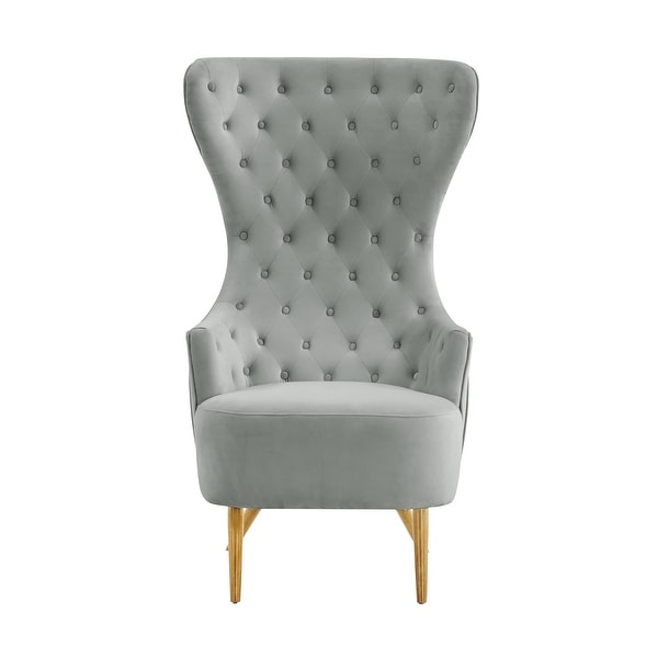 Jezebel Velvet Wingback Chair by Inspire Me Home Decor - 29.9