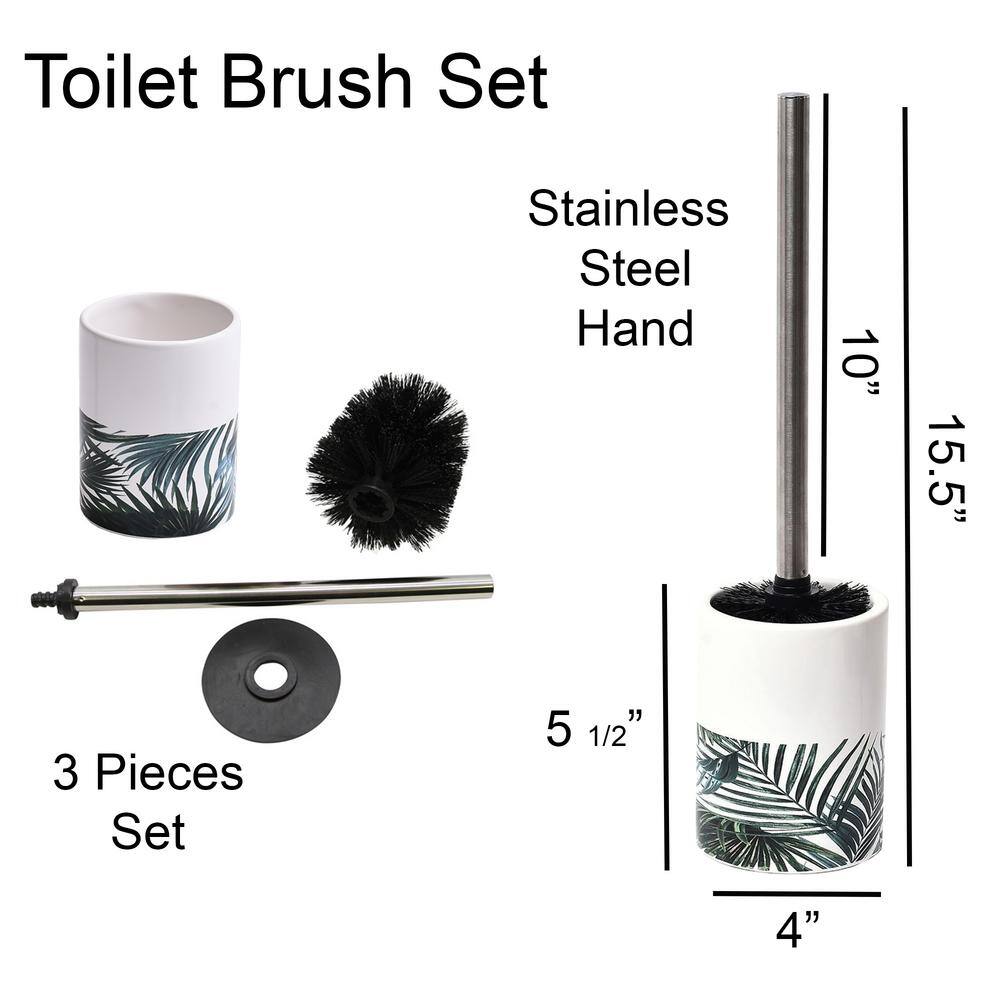 Tropical Collection Freestanding Toilet Bowl Brush and Holder 6677635