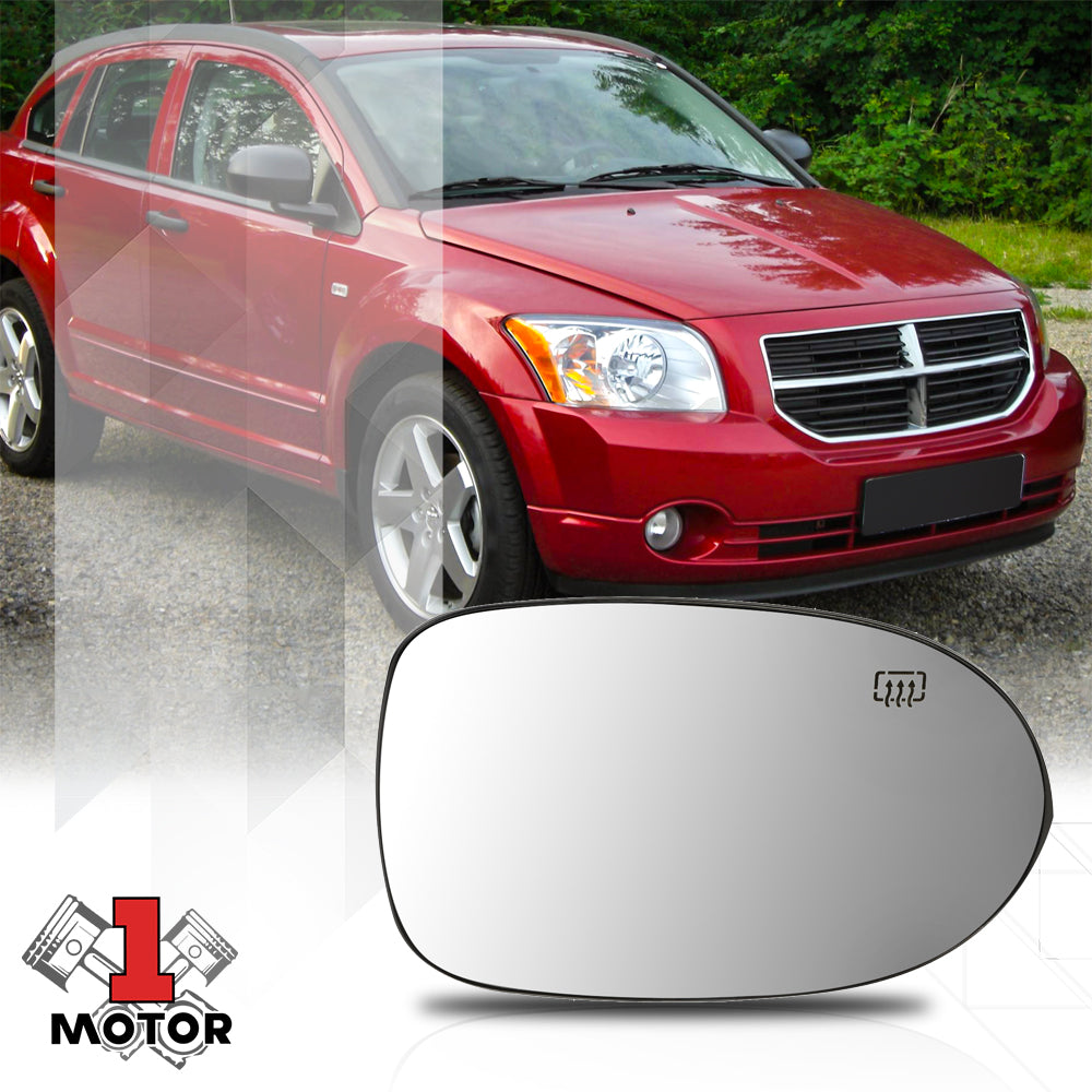 [Right] Passenger Side Mirror Glass Lens with Heated for 07-17 Caliber/Compass