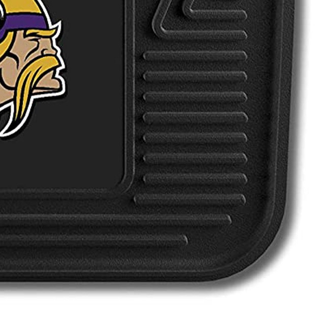 Fanmats 27 X 17 Inch Universal Fit All Weather Protection Vinyl Front Row Floor Mat 2 Piece Set For Cars Trucks And Suvs Minnesota Vikings