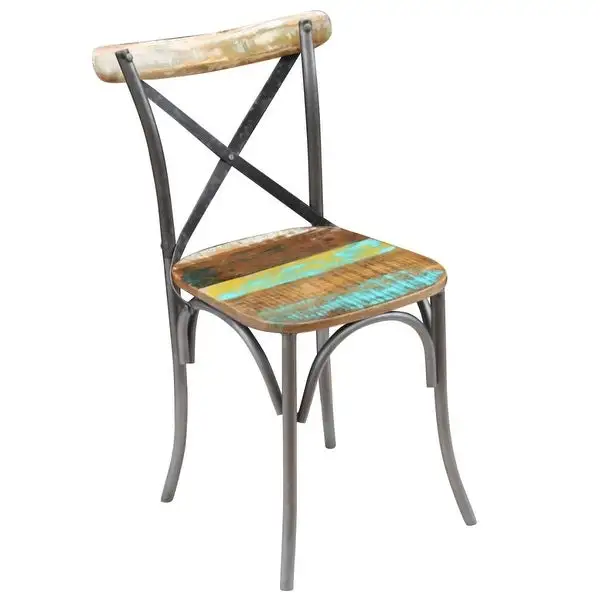 vidaXL Dining Chairs 4 pcs Solid Reclaimed Wood