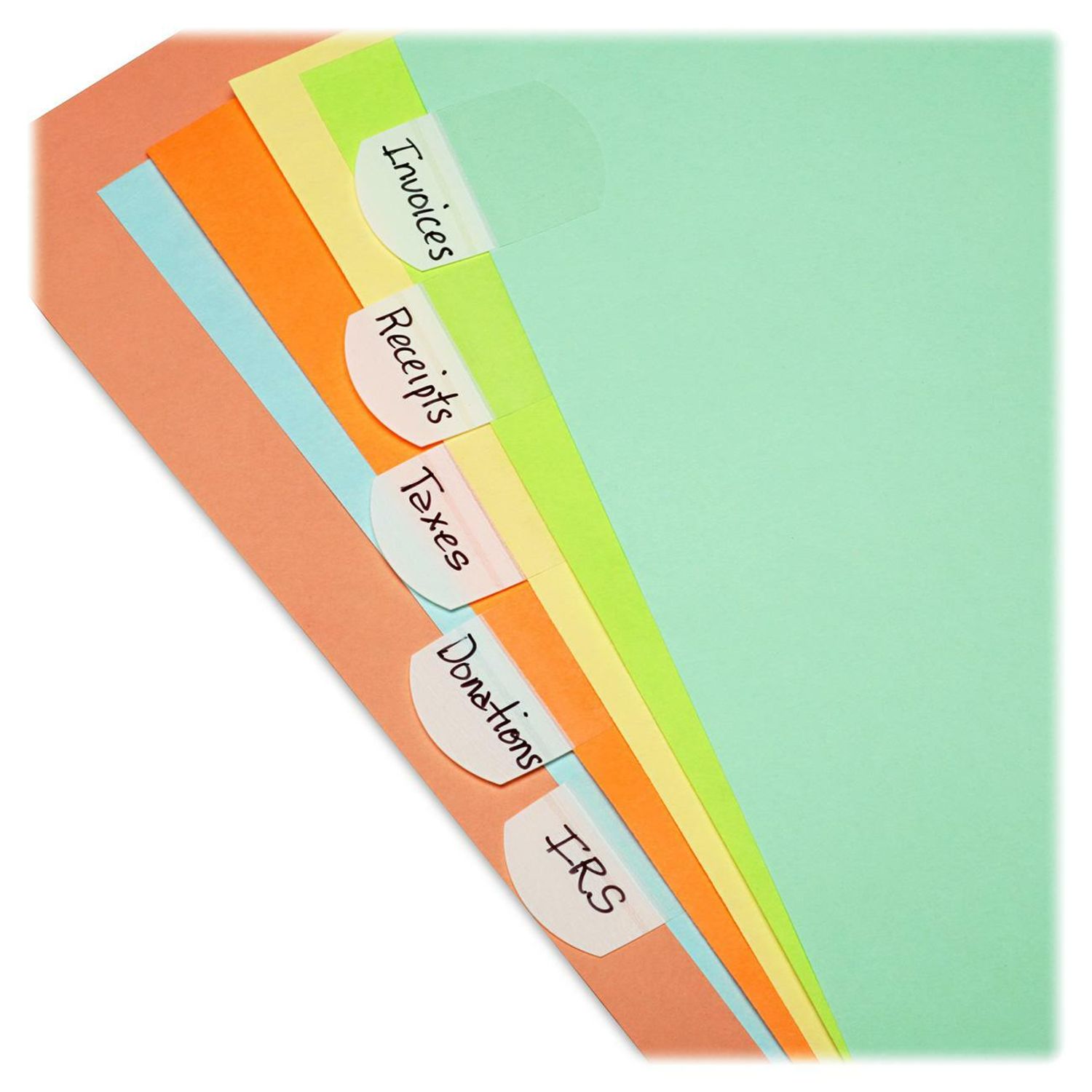 Removable Hefty Index Tabs by Lee Products Company LEE13105