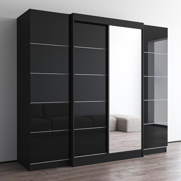 Aria 2D120-EXEX Wardrobe with 1 Mirror - - 37844227