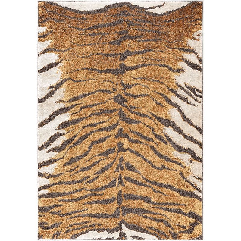 Mother Ruggers Chennie Chic Tiger Luxury Modern Rug For Living Room， Bedroom， Dining Room