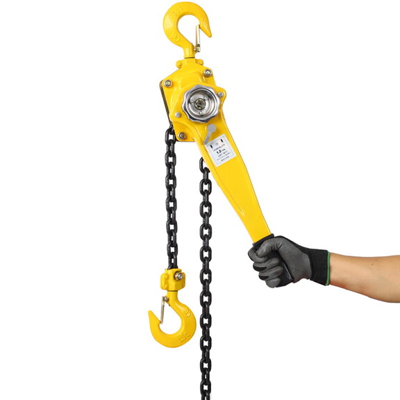 Lever Chain Hoist 3 Ton 6600LBS Capacity 20 FT Cha...