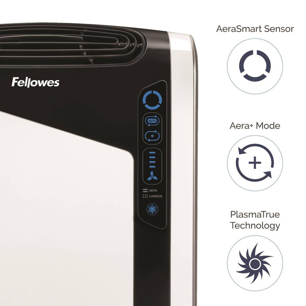 Fellowes AeraMax DX95 True HEPA Large Room Air Purifier 600 sq.ft. for Allergies Asthma and Odor 9320801