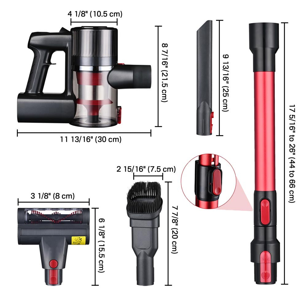 Yescom 4in1 Cordless Vacuum Cleaner for Pet Car Carpet