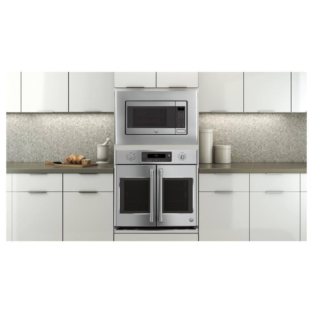 GE Microwave Optional 30 in. Built-In Trim Kit in Stainless Steel JX9153SJSS