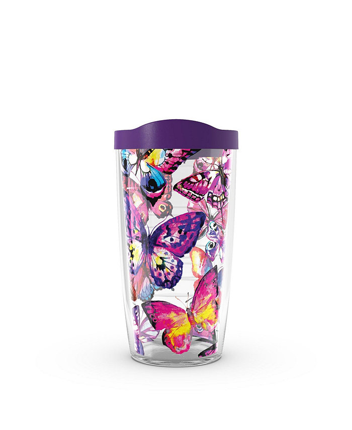 Tervis Tumbler Tervis Butterfly Passion Made in USA Double Walled  Insulated Tumbler Travel Cup Keeps Drinks Cold and Hot 16oz Classic