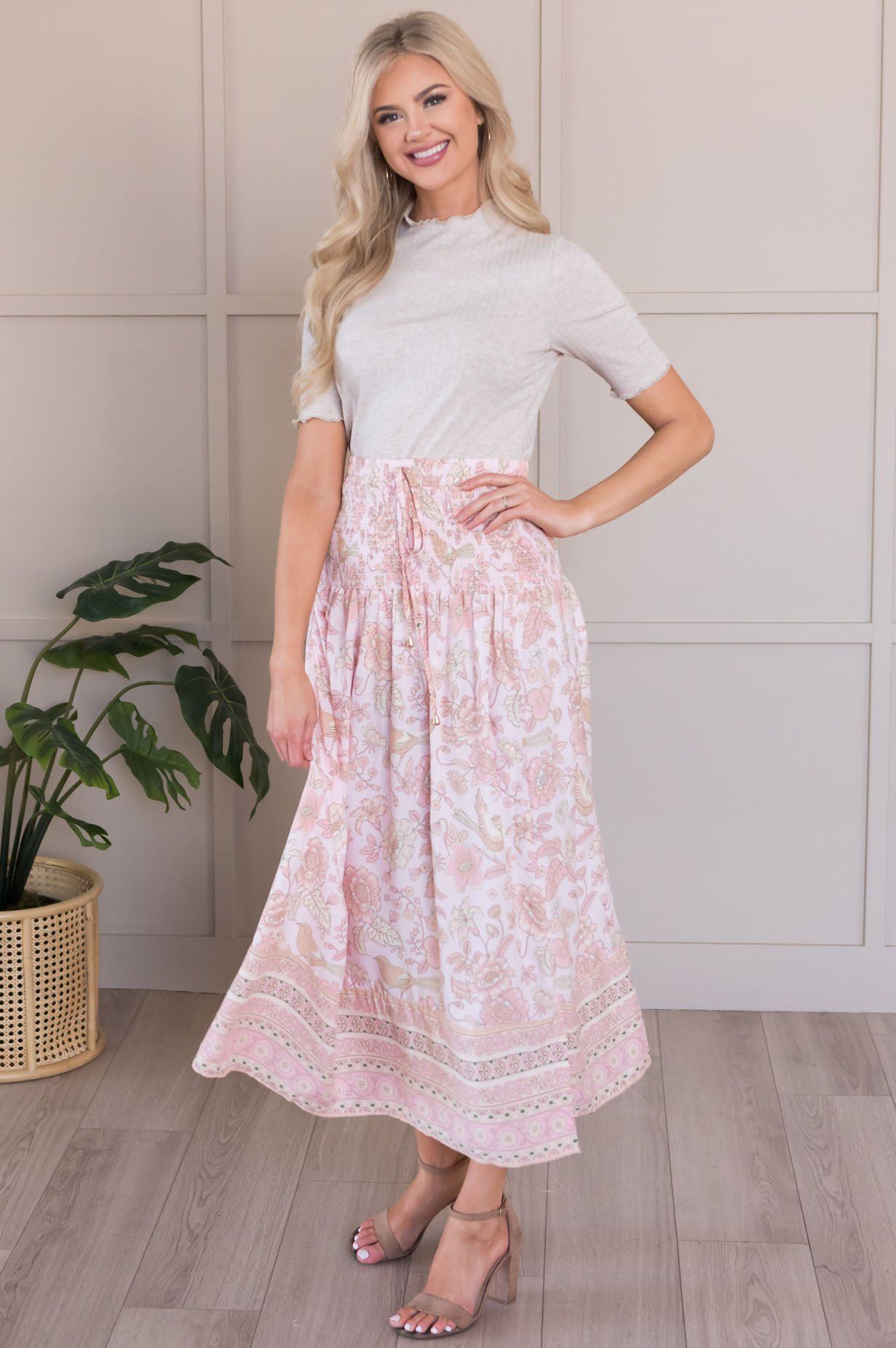 Twirl With Me Modest Bohemian Skirt