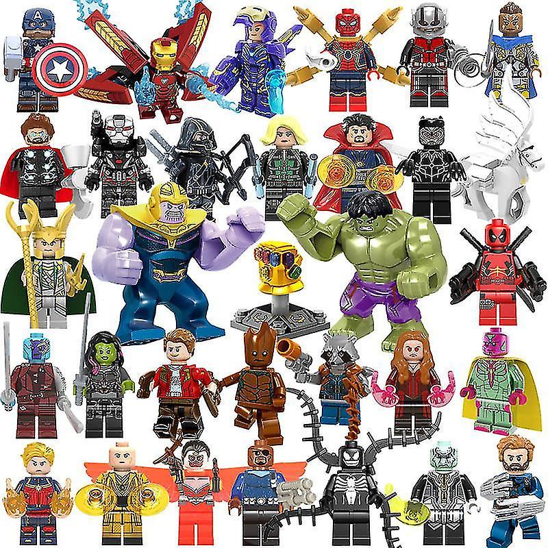 32pcs Marvel Superheroes Minifigures Compatible Toys