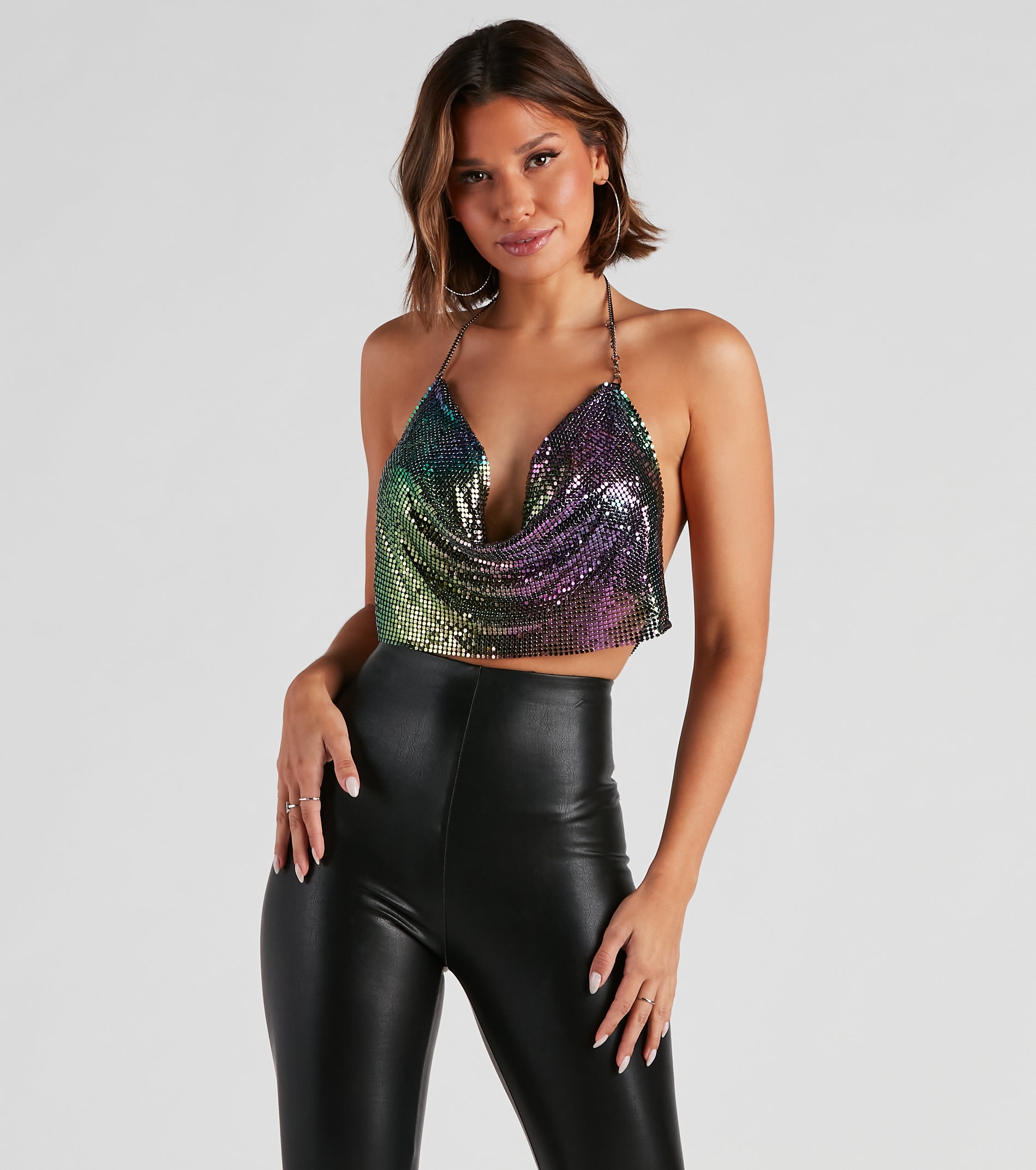 Fever Dream Chainmail Crop Top