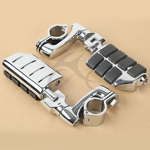 Born Pretty Tcmt Chrome 32mm 1-1/4andquot; Universal Highway Footpeg Footrest For Harley Kawasaki Harley Suzuki Engine Guard Crash Bar