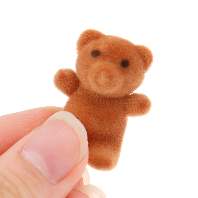 1PCS 1:12 Dollhouse Miniature Mini Bear Model Toys for Doll House Decoration