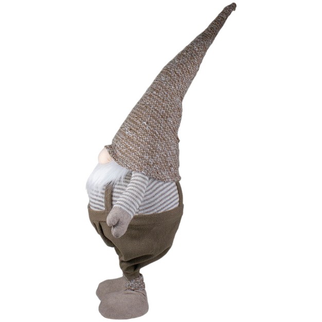 Brown And White Tall Standing Swaying Christmas Gnome