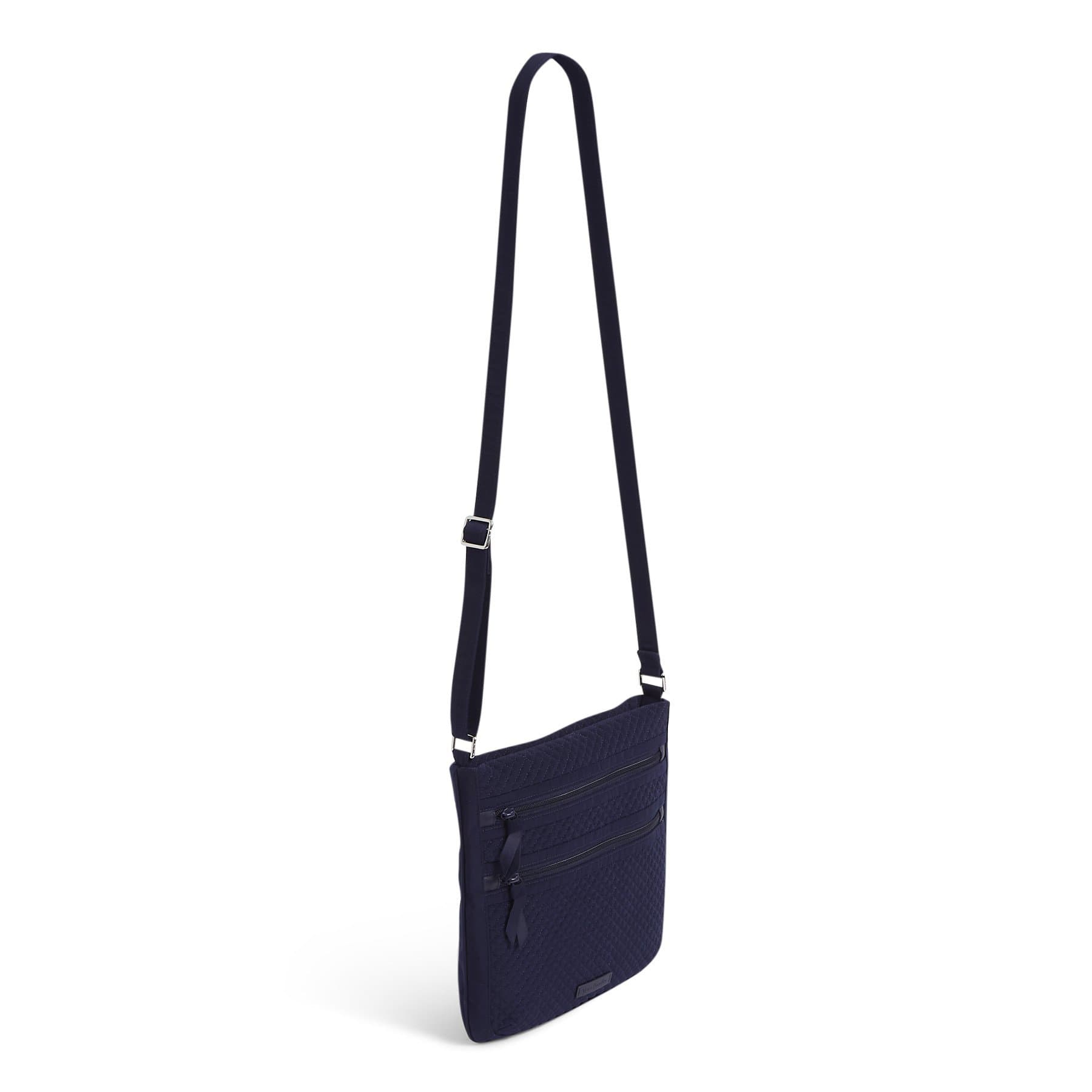 Triple Zip Hipster Crossbody Bag