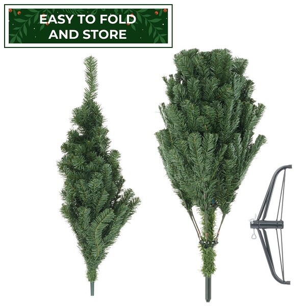 Realistic Green Spruce Artificial Christmas Tree with Stand