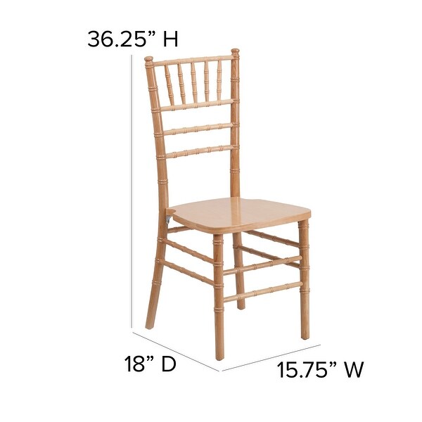 HERCULES Series Silver Wood Chiavari Chair