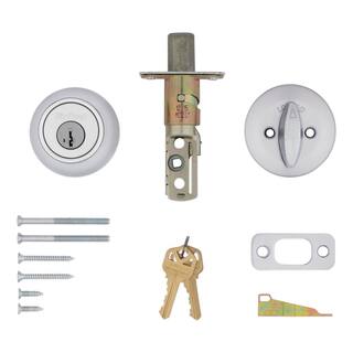 Kwikset 660 Satin Chrome Single Cylinder Deadbolt Featuring SmartKey Security T66026DSMTCPRCA