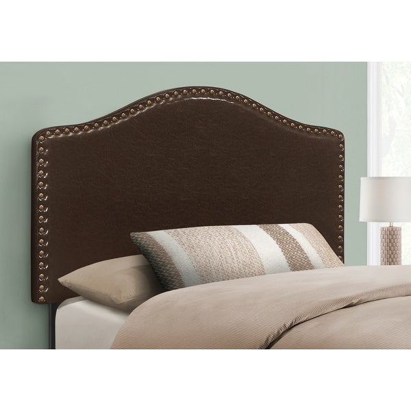 Bed， Headboard Only， Twin Size， Bedroom， Upholstered Pu Leather Look， Transitional - - 31784745