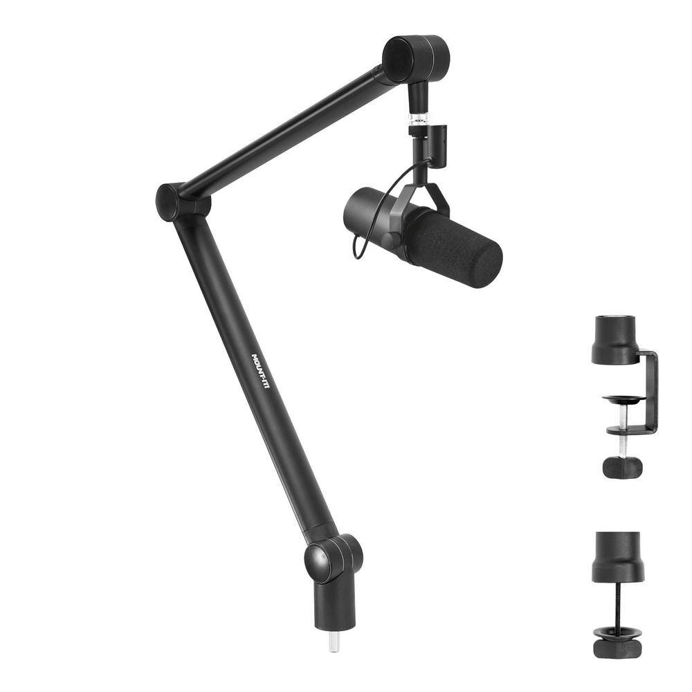 mount-it! 37.4 in. Black Adjustable Microphone Boom Arm MI-7610