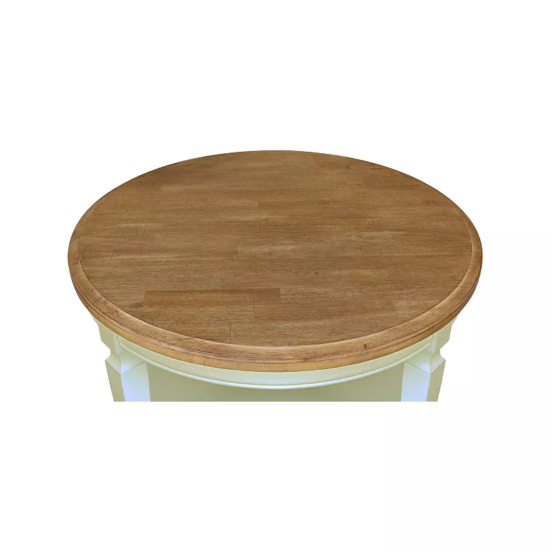 International Concepts Vista Solid Wood Round Coffee Table