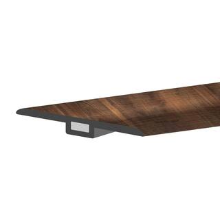 Lucida Surfaces GlueCore Angled Walnut 1-34 in. W x 47-14 in. L x 0.27 in. T Vinyl T-Molding GC-317TM