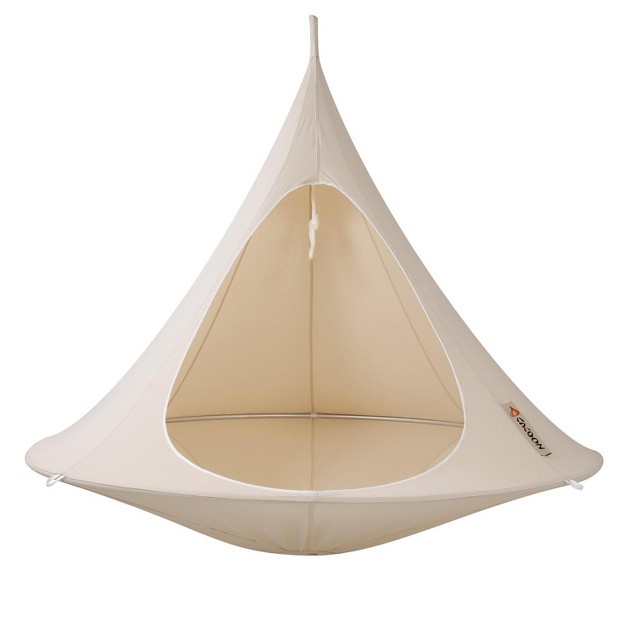 The Hamptons Collection 72 White Two Person Hanging Cacoon Chair With Hanging Hardware