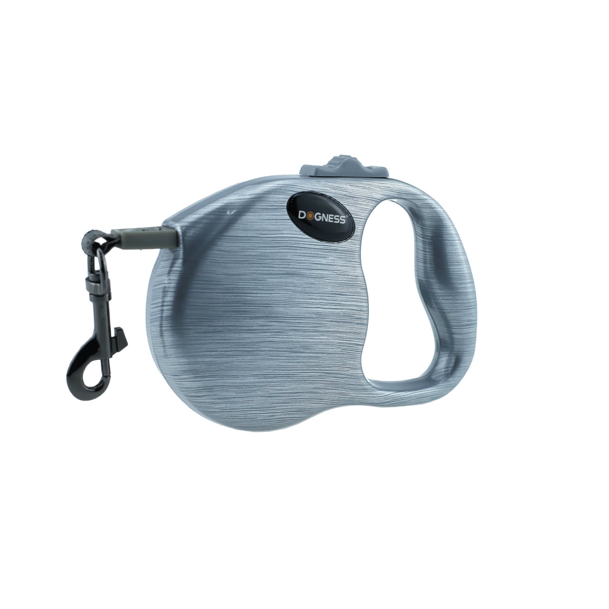 Dogness Fashion Retractable Grey Leash， 10 L