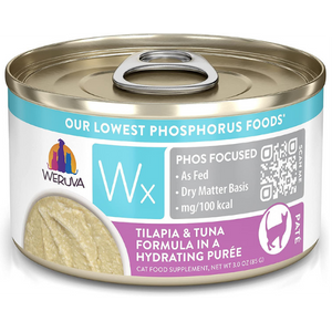 Weruva Cat WX Phos Focused Tilapia and Tuna Puree Canned Cat Food