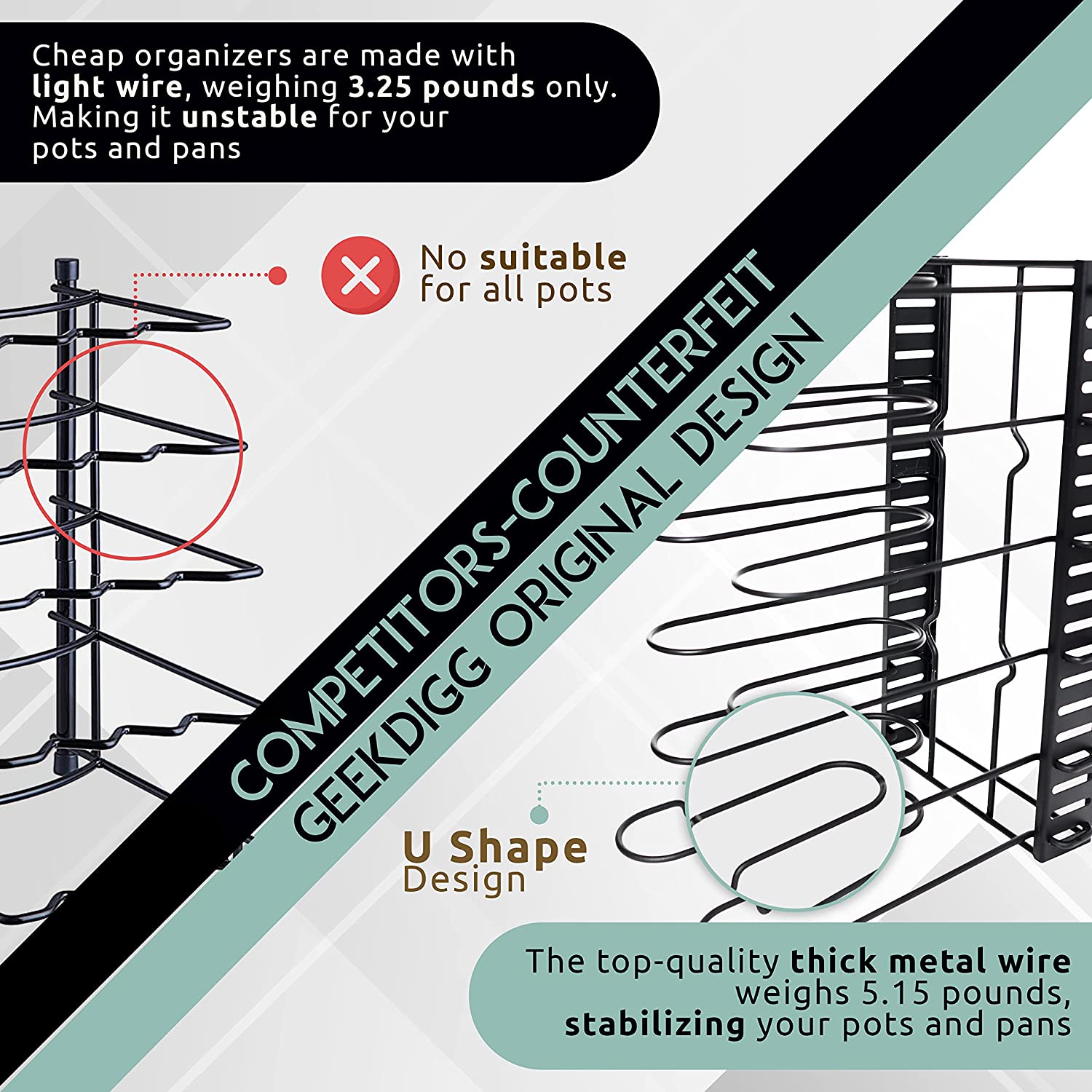 3 DIY methods pot rack