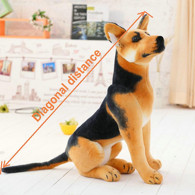 Born Pretty Stuffed Animal Plush Simulation German Shepherd Dog Doll Plush Toy Creative Stuffed Army Dog Toy Kawaii Gift For Kid Girl Boy